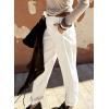 image:imageAstylish Jeans for Women Baggy Barrel High Waisted Stretchy Straight Leg Jean Trendy 2026 Boyfriend Denim PantsWhite