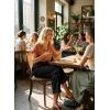 image:imageAstylish Womens 2026 Linen Cropped Pants Elastic Waist Wide Leg Summer Beach CaprisBlack