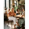 image:imageAstylish Womens 2026 Linen Cropped Pants Elastic Waist Wide Leg Summer Beach CaprisWhite