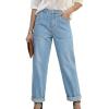 image:imageAstylish Jeans for Women Baggy Barrel High Waisted Stretchy Straight Leg Jean Trendy 2026 Boyfriend Denim PantsBeau Blue