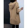 image:imageAstylish Open Front Hooded Cardigan Sweaters for Women Knit Long Sleeve Button Down Outwear 2025Khaki