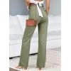 image:imageAstylish Womens Wide Leg Jeans High Waisted Stretchy Straight Leg Jeans Loose Trendy Denim Pants with PocketGrass Green