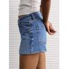 image:imageAstylish Womens High Waisted Utility Jean Shorts Stretch Denim Summer Shorts with Patch PocketsDark Blue