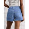 image:imageAstylish Womens High Waisted Utility Jean Shorts Stretch Denim Summer Shorts with Patch PocketsMyosotis