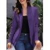 image:imageAstylish Womens Long Sleeve Open Front Soft Knit Cardigan Loose Oversized Sweater CoatPurple
