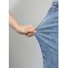 image:imageAstylish Womens 2026 Stretchy Breathable Wide Leg High Waisted Jeans Casual Cropped Ankle Denim Pants with Vertical SeamsY Iceland Blue