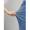 image:imageAstylish Womens 2026 Stretchy Breathable Wide Leg High Waisted Jeans Casual Cropped Ankle Denim Pants with Vertical SeamsY Mist Blue