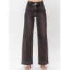 image:imageAstylish Womens High Waisted Wide Leg Straight JeansDark Grey