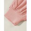image:imageAstylish Womens Casual Blouses Button Down Business Batwing Tops Long Sleeve V Neck Ribbed Shirts 2025 Fall OutfitP Fushia