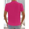 image:imageAstylish Womens Dressy Notched V Neck Tops Business Work Cap Sleeve Chiffon Blouse ShirtsHot Pink