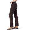 image:imageGloria Vanderbilt Womens Amanda Ponte High Rise Knit Pant PlusCoffee Roast