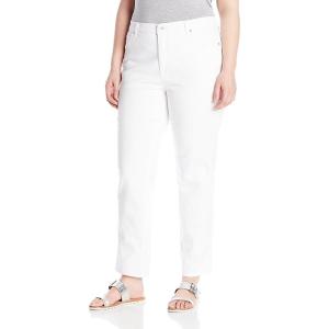 image:imageGloria Vanderbilt Womens Amanda Classic High Rise Tapered Jean Plus SizePrism White
