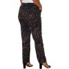 image:imageGloria Vanderbilt Womens Amanda Classic High Rise Tapered Jean PetitePort Wine Floral Burst