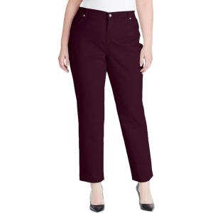 image:imageGloria Vanderbilt Womens Amanda Classic High Rise Tapered Jean PetitePlum Wine