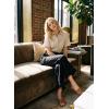 image:imageAstylish Women Wide Leg Jeans High Waisted Stretchy Straight Leg Ankle Jeans Baggy Ruffle Hem Summer 2026 Boho Denim Pants Black Size 10