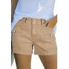 image:imageAstylish Womens High Waisted Shorts Jean Stretchy Casual Fashion Trendy Double Button Fly Denim ShortsKhaki