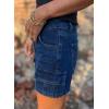 image:imageAstylish Womens High Waisted Shorts Jean Stretchy Casual Fashion Trendy Flap Pockets Denim ShortsBluing