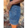 image:imageAstylish Womens High Waisted Shorts Jean Stretchy Casual Fashion Trendy Flap Pockets Denim ShortsDark Blue