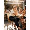 image:imageAstylish Womens Elastic High Waisted Baggy Barrel Pants 2026 Casual Lounge Boho Harem Trousers PantsBlack