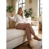 image:imageAstylish Womens Elastic High Waisted Baggy Barrel Pants 2026 Casual Lounge Boho Harem Trousers PantsCoffee