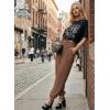 image:imageAstylish Womens Elastic High Waisted Baggy Barrel Pants 2026 Casual Lounge Boho Harem Trousers PantsCoffee