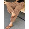 image:imageAstylish Womens Elastic High Waisted Baggy Barrel Pants 2026 Casual Lounge Boho Harem Trousers PantsElmwood