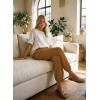 image:imageAstylish Womens Elastic High Waisted Baggy Barrel Pants 2026 Casual Lounge Boho Harem Trousers PantsMustard