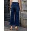 image:imageAstylish Womens 2026 Stretchy Wide Leg High Waisted Jeans Tummy Control Casual Cropped Ankle Denim PantsY Blue
