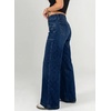 image:imageAstylish Womens Wide Leg Jeans High Waisted Double Buttons Stretchy Straight Leg Jean Trendy Denim Pants Big PocketsNavy Blue