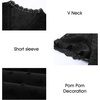 image:imageAstylish Womens 2023 Lace V Neck Tunic Tank Tops Casual Sleeveless Shirt BlouseU Black