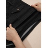 image:imageAstylish Womens Casual Jean Shorts High Waisted Flap Cargo Pockets Denim Shorts Stretchy Summer Hot Short JortsBlack
