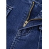 image:imageAstylish Womens Casual Jean Shorts High Waisted Flap Cargo Pockets Denim Shorts Stretchy Summer Hot Short JortsDusk Blue