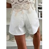 image:imageAstylish Womens Casual Jean Shorts High Waisted Flap Cargo Pockets Denim Shorts Stretchy Summer Hot Short JortsWhite