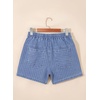 image:imageAstylish Womens High Waisted Shorts Jean Stretchy Casual Fashion Trendy Striped Button Front Denim ShortsAshleigh Blue