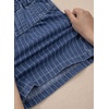 image:imageAstylish Womens High Waisted Shorts Jean Stretchy Casual Fashion Trendy Striped Button Front Denim ShortsBluing
