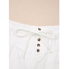 image:imageAstylish Womens High Waisted Shorts Jean Stretchy Casual Fashion Trendy Striped Button Front Denim ShortsWhite