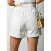 image:imageAstylish Womens High Waisted Shorts Jean Stretchy Casual Fashion Trendy Striped Button Front Denim ShortsWhite