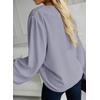 image:imageAstylish Womens Scalloped V Neck Ruffle Blouse Lantern Sleeves Tops Chiffon Office Work Trendy Dressy Blouses ShirtsSky Blue