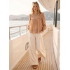 image:imageAstylish Womens Long Sleeve Gingham Tops Mock Neck Plaid Babydoll Tops 2026 Loose Flowy Blouses ShirtsKhaki