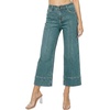 image:imageAstylish Womens 2026 Stretchy Breathable Wide Leg High Waisted Jeans Casual Cropped Ankle Denim Pants with Vertical SeamsY Myosotis