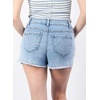 image:imageAstylish Womens High Waisted Denim Shorts Frayed Raw Hem Distressed Jean Shorts Stretchy Casual Summer ShortsMyosotis