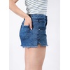 image:imageAstylish Womens High Waisted Denim Shorts Frayed Raw Hem Distressed Jean Shorts Stretchy Casual Summer ShortsSail Blue