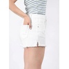 image:imageAstylish Womens High Waisted Denim Shorts Frayed Raw Hem Distressed Jean Shorts Stretchy Casual Summer ShortsWhite