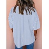 image:imageAstylish Women 2026 Abstract Print Blouses Casual Short Sleeve Crewneck Chic Boho Tops Loose Fit Flowy TunicY Sky Blue Striped