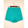 image:imageAstylish Womens High Waisted Shorts Jean Stretchy Casual Fashion Trendy Double Button Fly Denim ShortsSea Green
