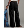 image:imageAstylish Womens Wide Leg Jeans High Waisted Relaxed Fit Casual Denim PantsBlack
