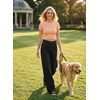 image:imageAstylish Womens Wide Leg Jeans High Waisted Relaxed Fit Casual Denim PantsBlack