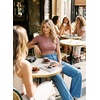 image:imageAstylish Womens Wide Leg Jeans High Waisted Relaxed Fit Casual Denim PantsDark Blue