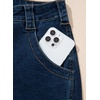image:imageAstylish Womens Wide Leg Jeans High Waisted Relaxed Fit Casual Denim PantsSail Blue