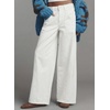image:imageAstylish Womens Wide Leg Jeans High Waisted Relaxed Fit Casual Denim PantsWhite